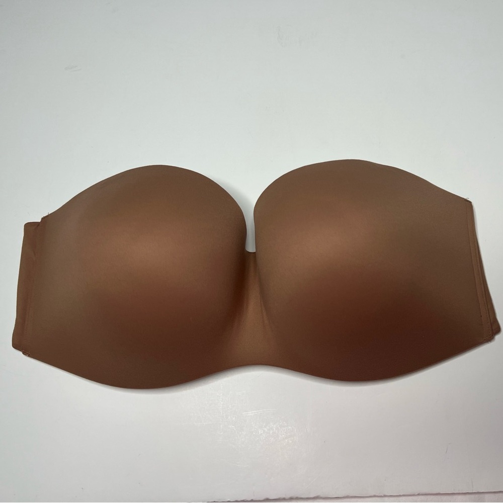 $62 Soma 38D Enbliss Wireless Strapless Bra Super Soft TAN NUDE MAX SUPPORT